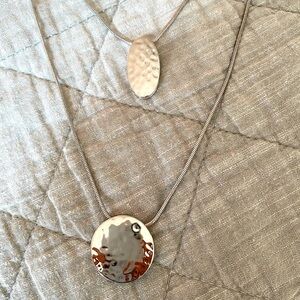 Chicos silver layered necklace